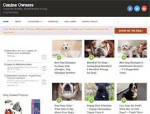 Tablet Screenshot of canineowners.com